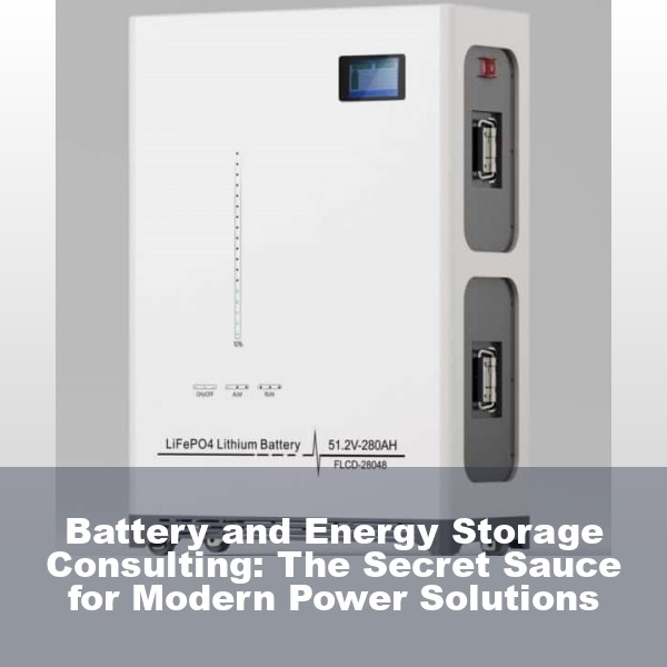 Battery and Energy Storage Consulting: The Secret Sauce for Modern Power Solutions